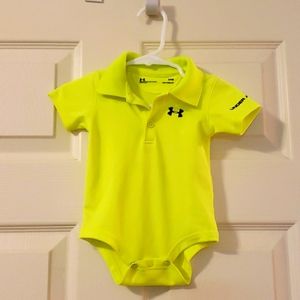 Underarmour lime green 3-6 m onesie